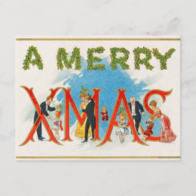 Victorian Christmas Postcard (Front)