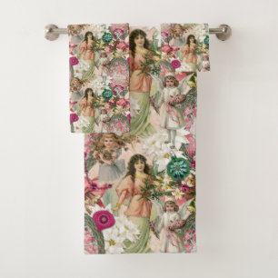 Victorian Christmas Sparkle     Bath Towel Set