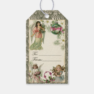 Victorian Christmas Sparkle Gift Tags