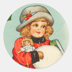 Victorian Christmas sticker