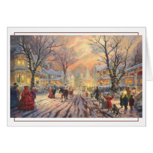 Victorian Christmas Street Scene
