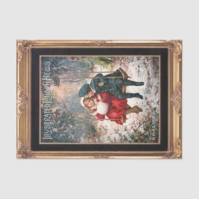 Victorian Christmas Sweetness Tissue Paper (Front)