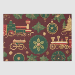 victorian christmas tissue paper