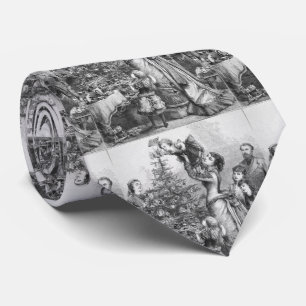 Victorian Christmas Tree Star Tie