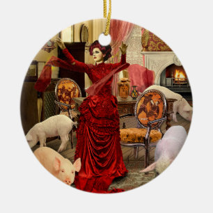 Victorian Circe Ceramic Ornament