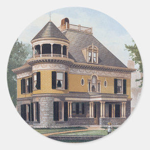 Victorian Classic Round Sticker