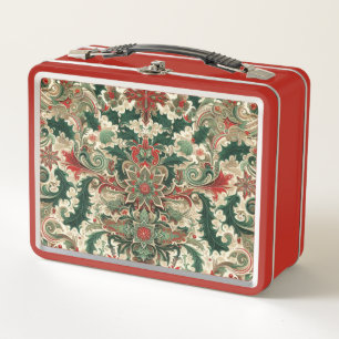 Victorian/Classic/Vintage Christmas Metal Lunch Box