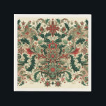 Victorian/Classic/Vintage Christmas Napkin<br><div class="desc">initialise it</div>