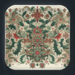 Victorian/Classic/Vintage Christmas Paper Plate<br><div class="desc">initialise it</div>