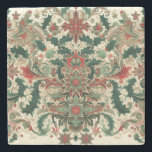 Victorian/Classic/Vintage Christmas Stone Coaster<br><div class="desc">initialise it</div>