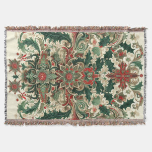 Victorian/Classic/Vintage Christmas Throw Blanket