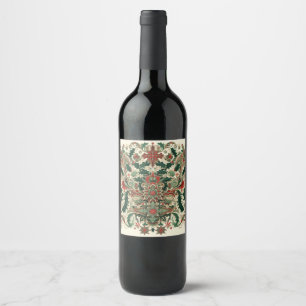 Victorian/Classic/Vintage Christmas Wine Label