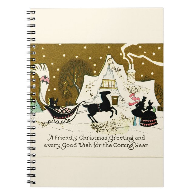 Victorian Country Christmas Notebook (Front)