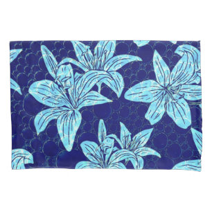 Victorian Country Garden Blue Lily Pillowcase