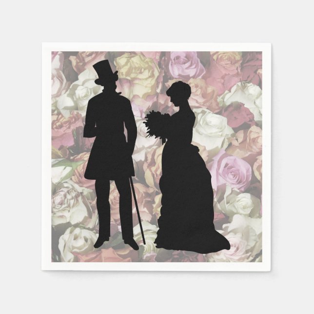 Victorian Couple Napkin (Front)