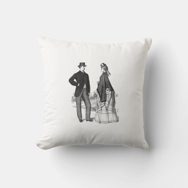 Victorian Couple Pillow Case (Front)