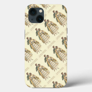 Victorian Couple Vintage Christmas iPhone 13 Case