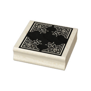 victorian cross art stamp