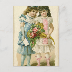 Victorian Cuties Postcard