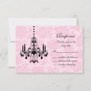 Victorian Damask RSVP Card
