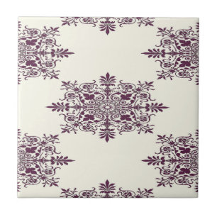 Victorian decorative pattern ceramic tile
