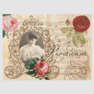 Victorian decoupage tissue paper