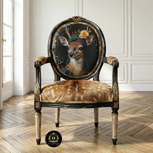 Victorian Deer Portrait Decoupage Tissue Paper