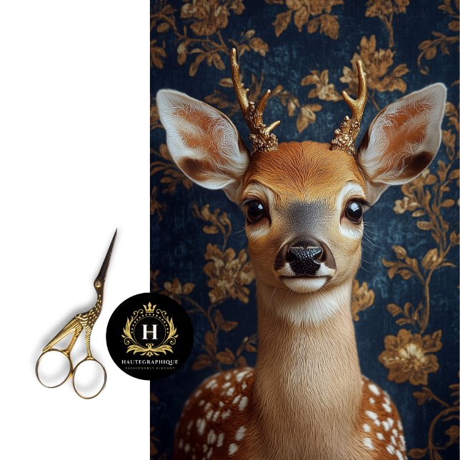 Victorian Deer Portrait Decoupage Tissue Paper (Creator Uploaded)