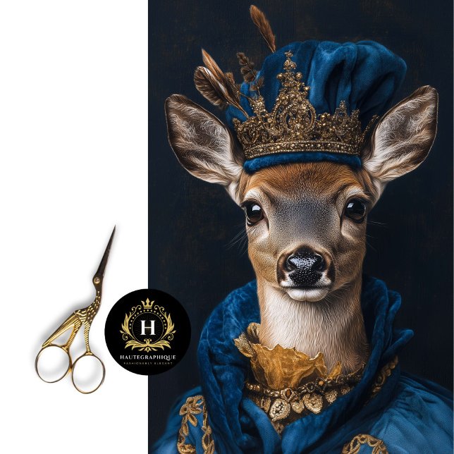 Victorian Deer Portrait Decoupage Tissue Paper (Creator Uploaded)