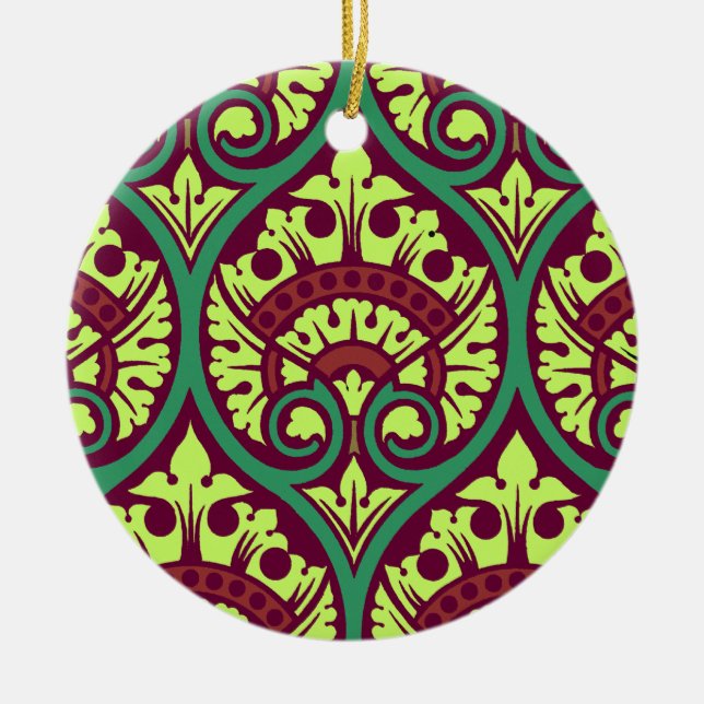 Victorian Design #6 at VictoriaShaylee Ceramic Ornament (Front)