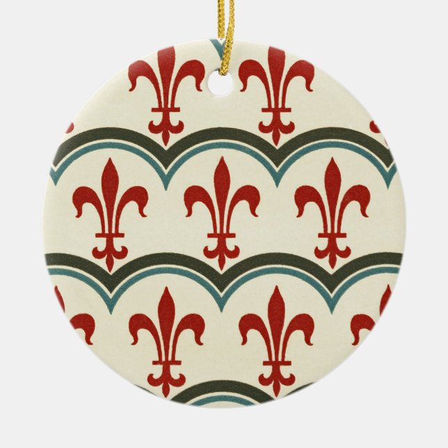 Victorian Design #9 at VictoriaShaylee Ceramic Ornament (Front)