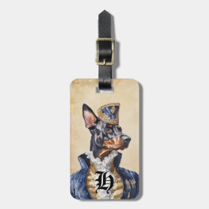 Victorian Doberman Dog Luggage Tags