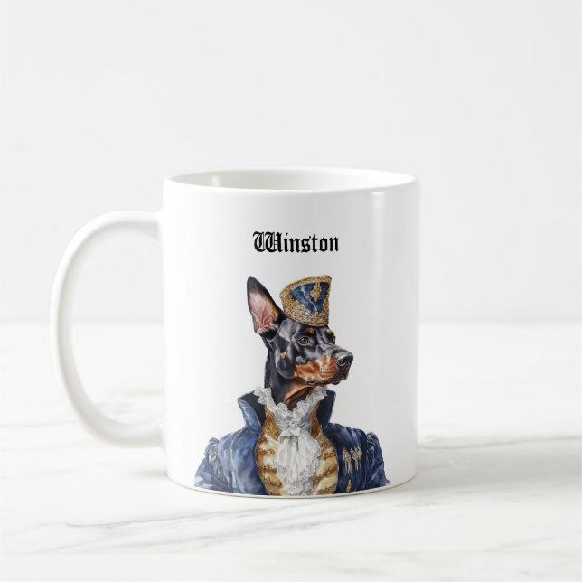 Victorian Doberman Pinscher Mugs (Left)