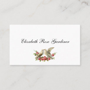 Victorian Doves Calling Card