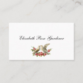 Victorian Doves Calling Card