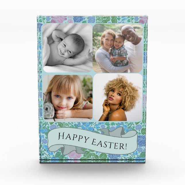 Victorian Dragonflies Garden Muted Photo Easter Block (Front)