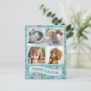 Victorian Dragonflies Garden Muted Photo Easter Postcard