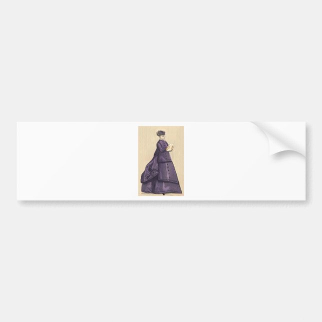Victorian Dress Bumper Sticker (Front)