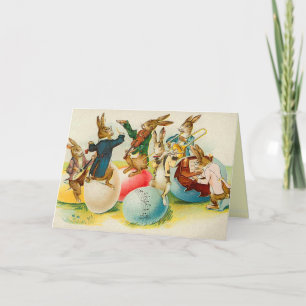 Victorian Easter Bunny Card