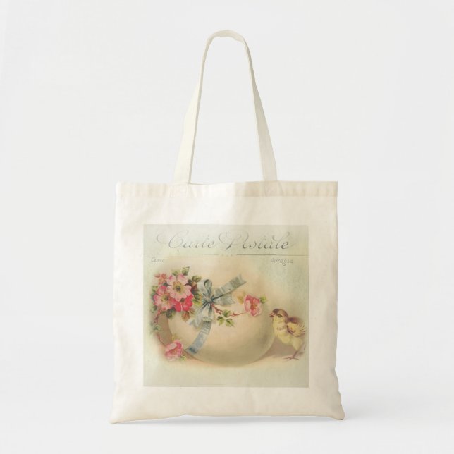 Victorian Easter chic and egg Tote Bag (Front)