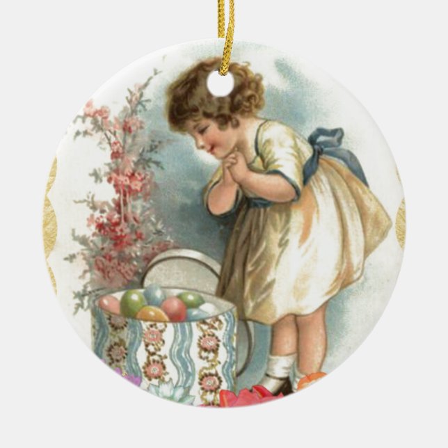victorian easter eggs christmas tree decoration (Front)