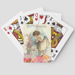 victorian easter eggs playing cards