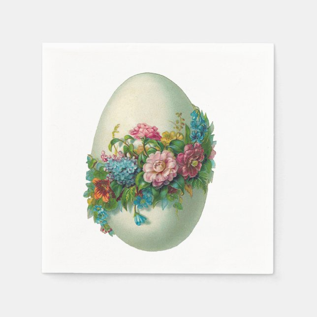 Victorian Easter Flower Egg! Napkin (Front)