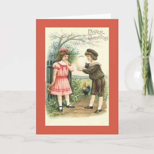 Victorian Easter Greeting Card (Front)