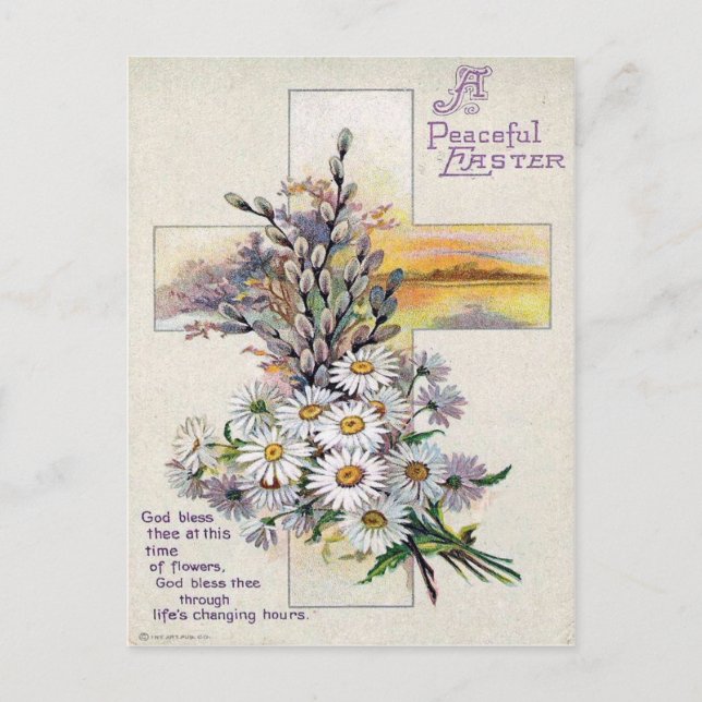 Victorian Easter Holiday Postcard (Front)