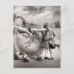 Victorian Easter Holiday Postcard