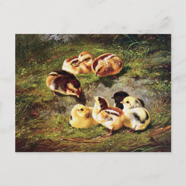 Victorian Easter Holiday Postcard (Front)