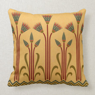 Victorian Egyptian Flower Cushion
