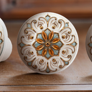 Victorian Elegance Ceramic Knob Pull