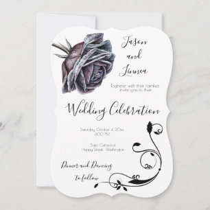 Victorian Elegant Rose Flowers Romantic Beloved  I Invitation